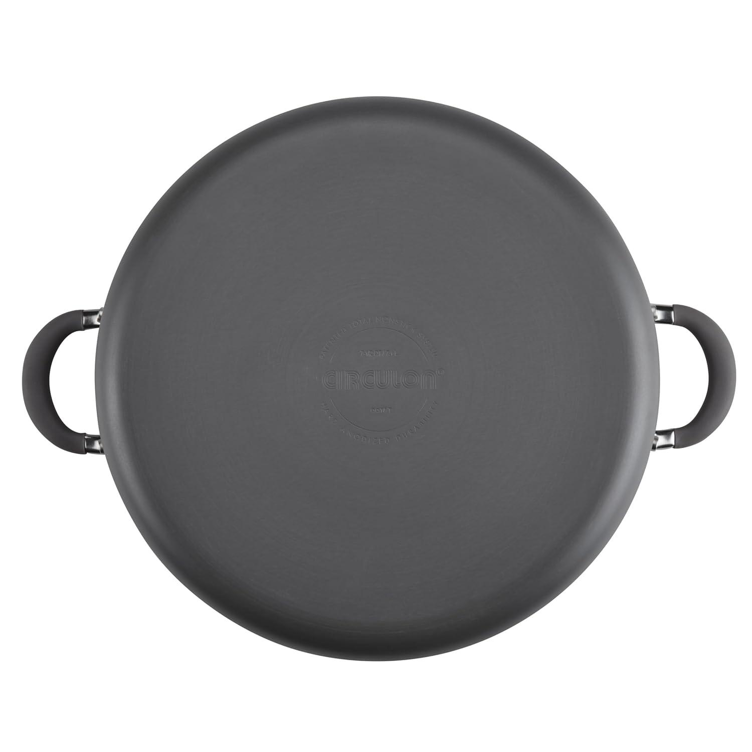 Circulon Radiance Hard-Anodized Aluminum Nonstick Wide Stockpot