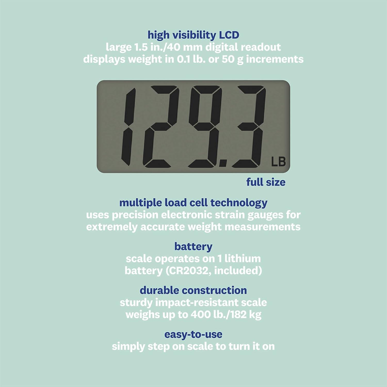 Gray Digital Glass Body Analysis Bathroom Scale