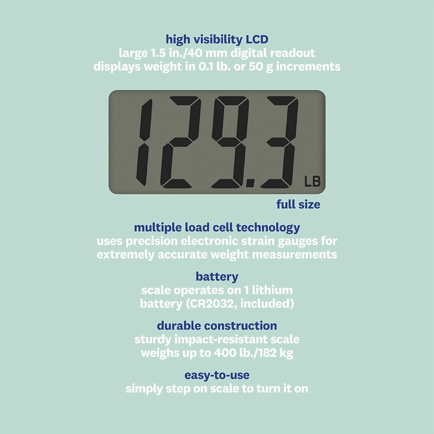 Gray Digital Glass Body Analysis Bathroom Scale