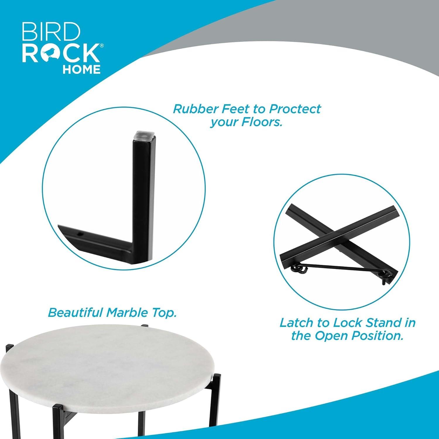 BirdRock Home Marble Tray Top End Table
