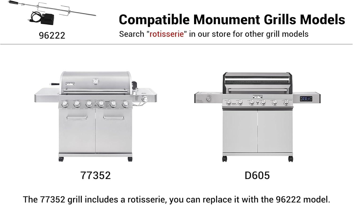 Monument Grills Monument Grills 6-Burner Rotisserie Kit