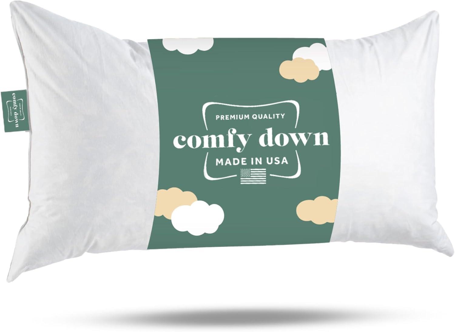 ComfyDown ComfyDown 95% Feather 5% Down Rectangle Decorative Pillow Insert Sham Stuffer