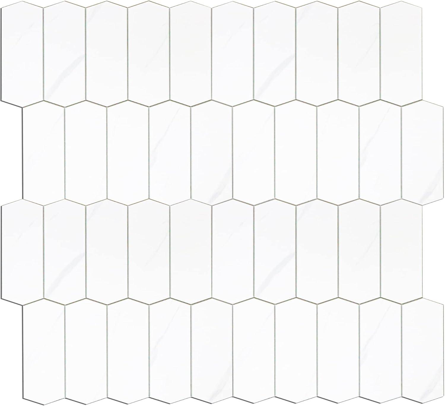 6'' W x 2.36'' L Engineered Stone Peel and Stick Mosaic Tile