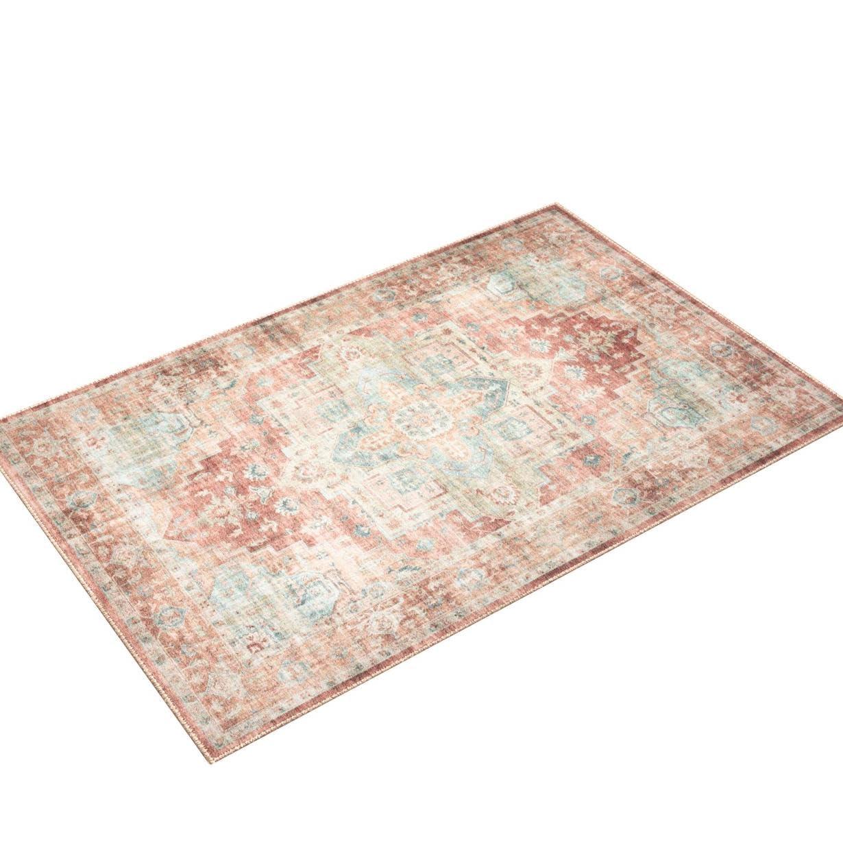 Loloi II Heidi Collection HEI-01 Terracotta / Aqua, Oriental Area Rug 6'-0" x 9'-0"