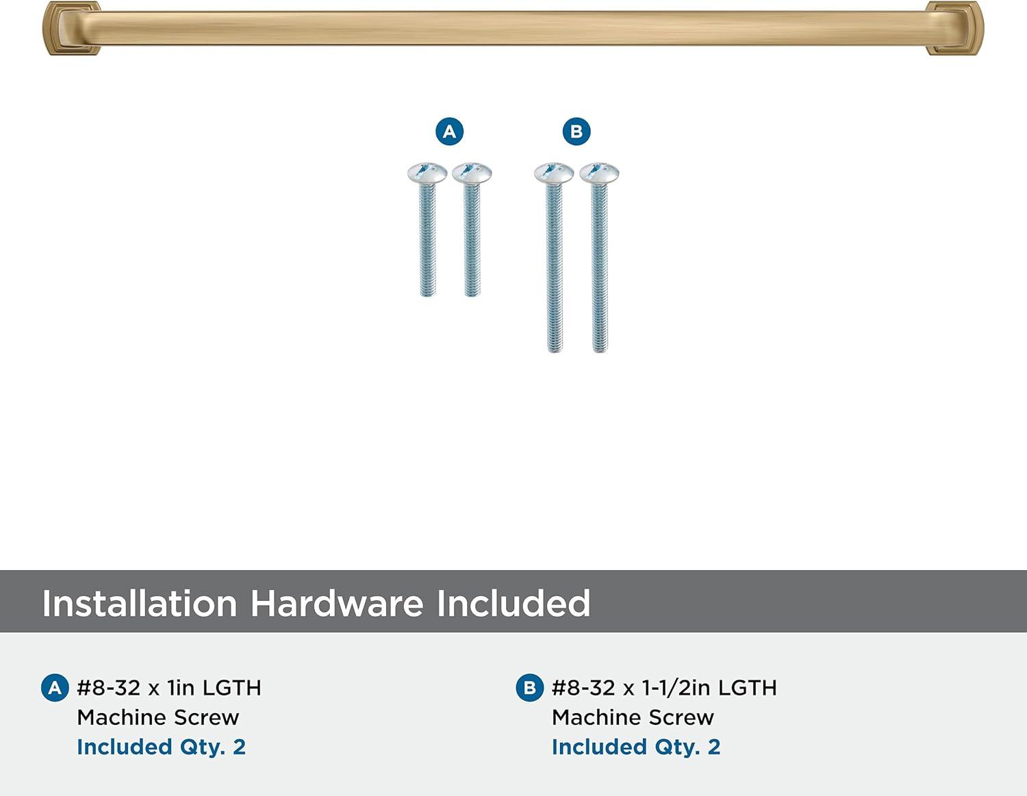 Amerock Surpass 12-5/8 inch (320mm) Center-to-Center Champagne Bronze Cabinet Pull