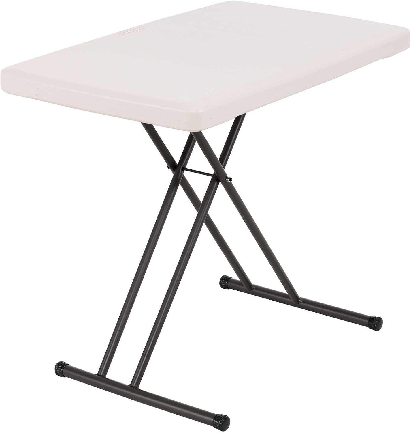 Lifetime 30 inch Personal Folding Table, Indoor/Outdoor, Almond (28240)