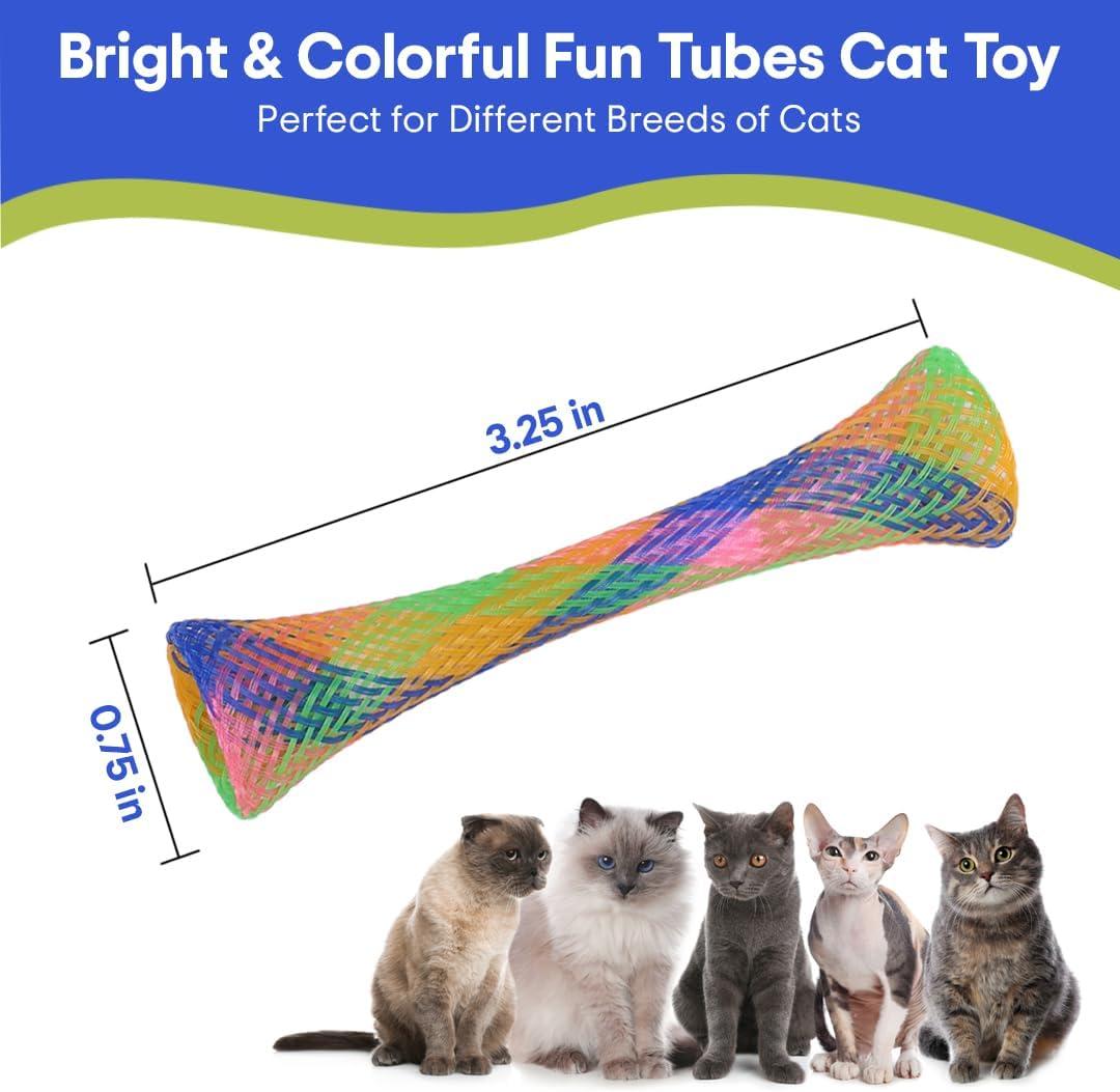 Ethical Pet Spot Kitty Fun Tubes 3 Count  Durable Interactive Cat Toy