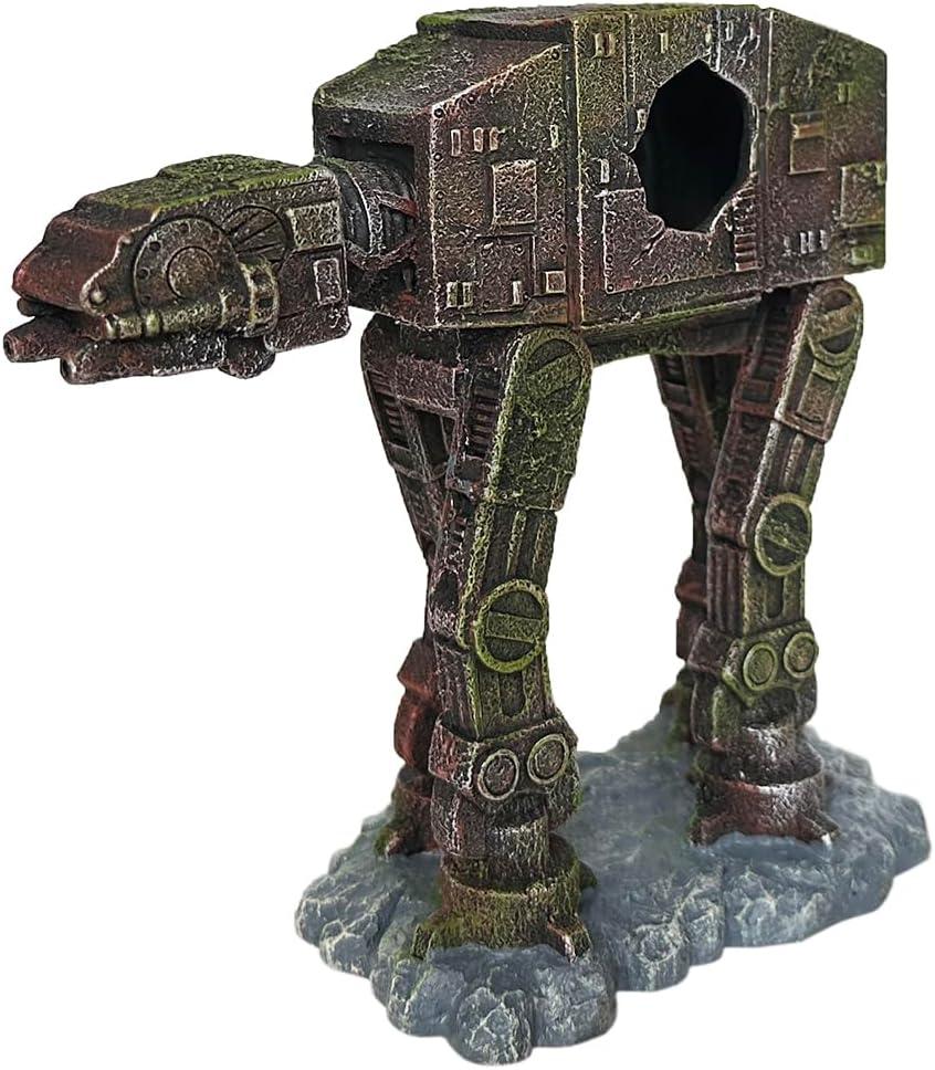 Mossy Imperial Walker Resin Aquarium Ornament