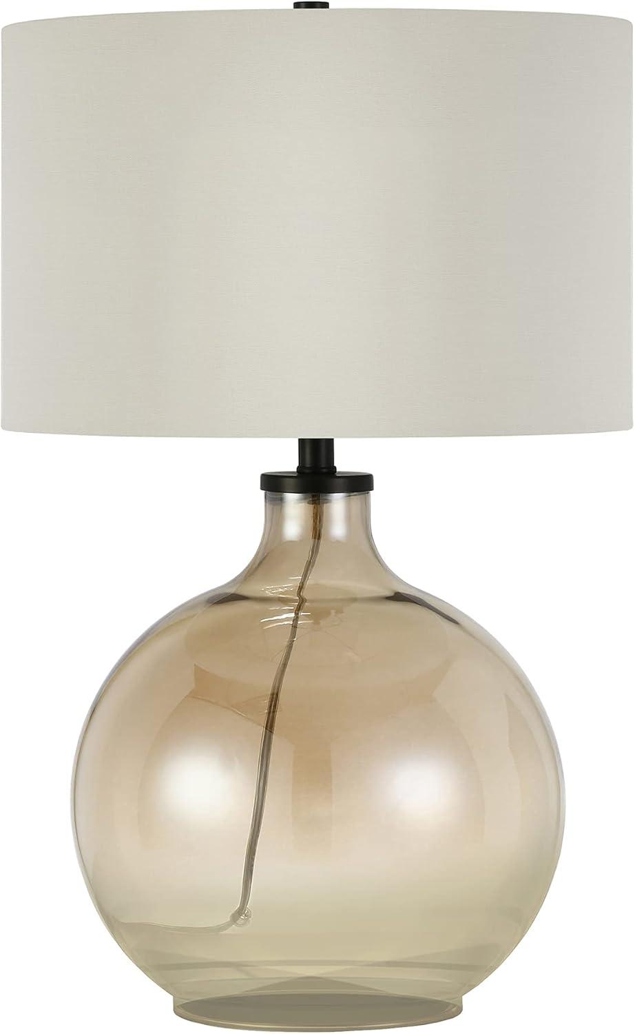 Elysian Bronze 23" Smart Table Lamp with Linen Shade