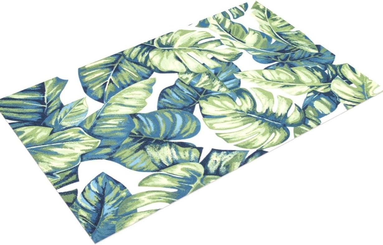 Nuloom Lisa Floral & Paisley 4x6 Indoor/Outdoor Area Rug for Living Room Patio Deck Front Porch Kitchen, Green Multicolor/Ivory