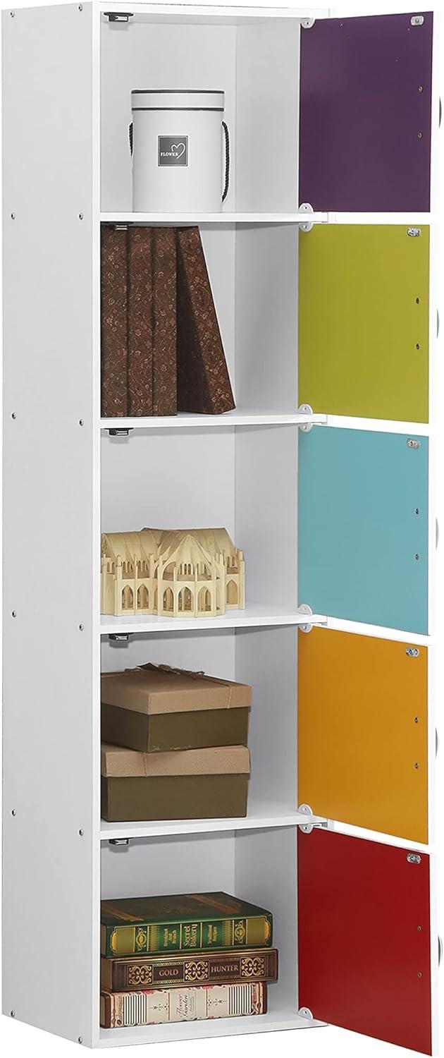 Rainbow Kids' 5-Door Toy Storage Bookcase