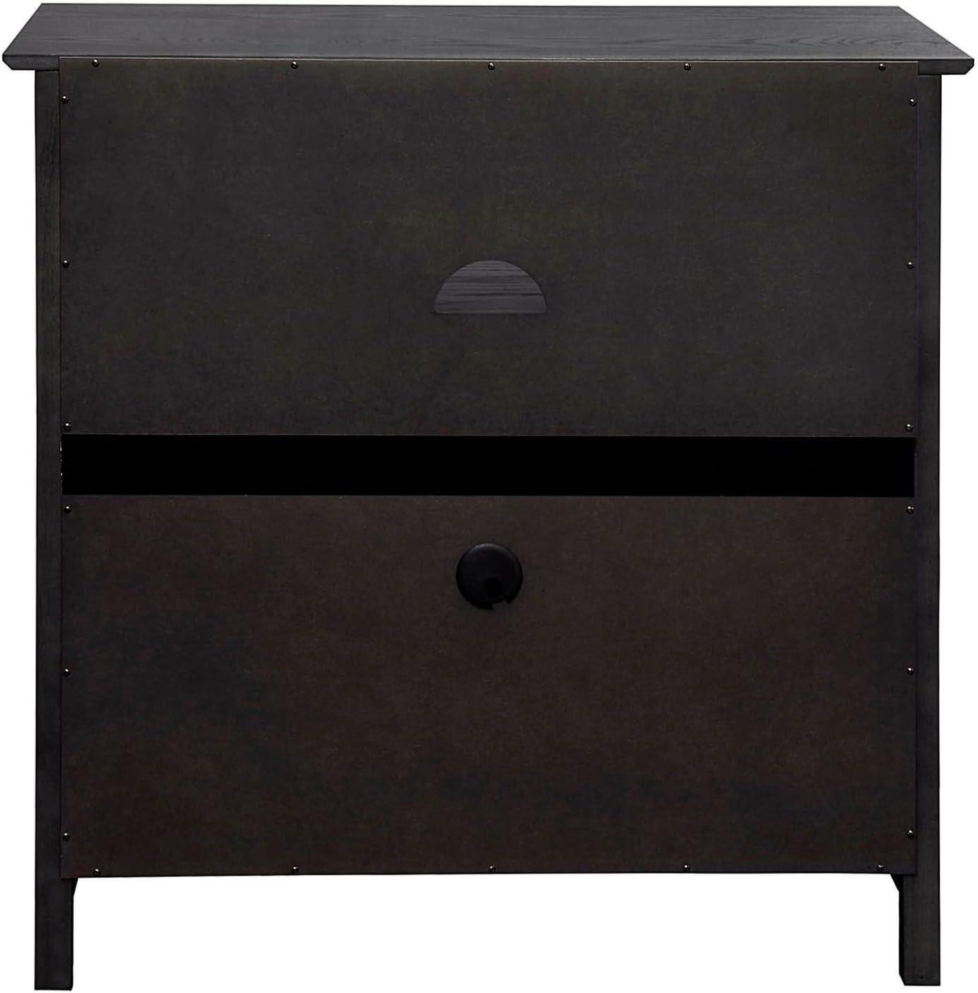 Convenience Concepts Big Sur Highboy TV Stand with Storage Cabinets for TVs up to 40 Inches, Weathered Gray