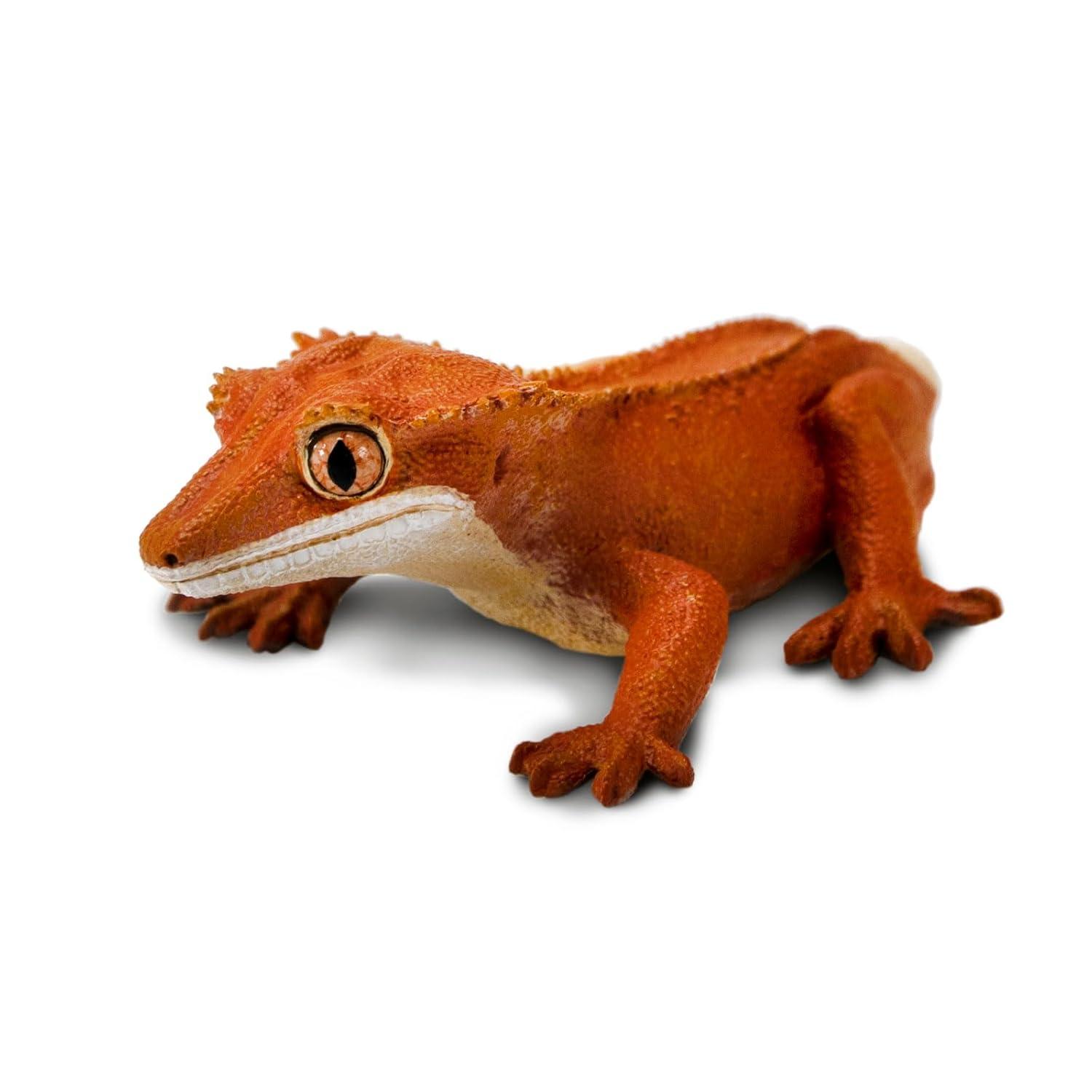 Safari Ltd. Crested Gecko Figurine - Realistic 5.5" Reptile Figure - Educational Toy for Boys, Girls & Kids Ages 3+