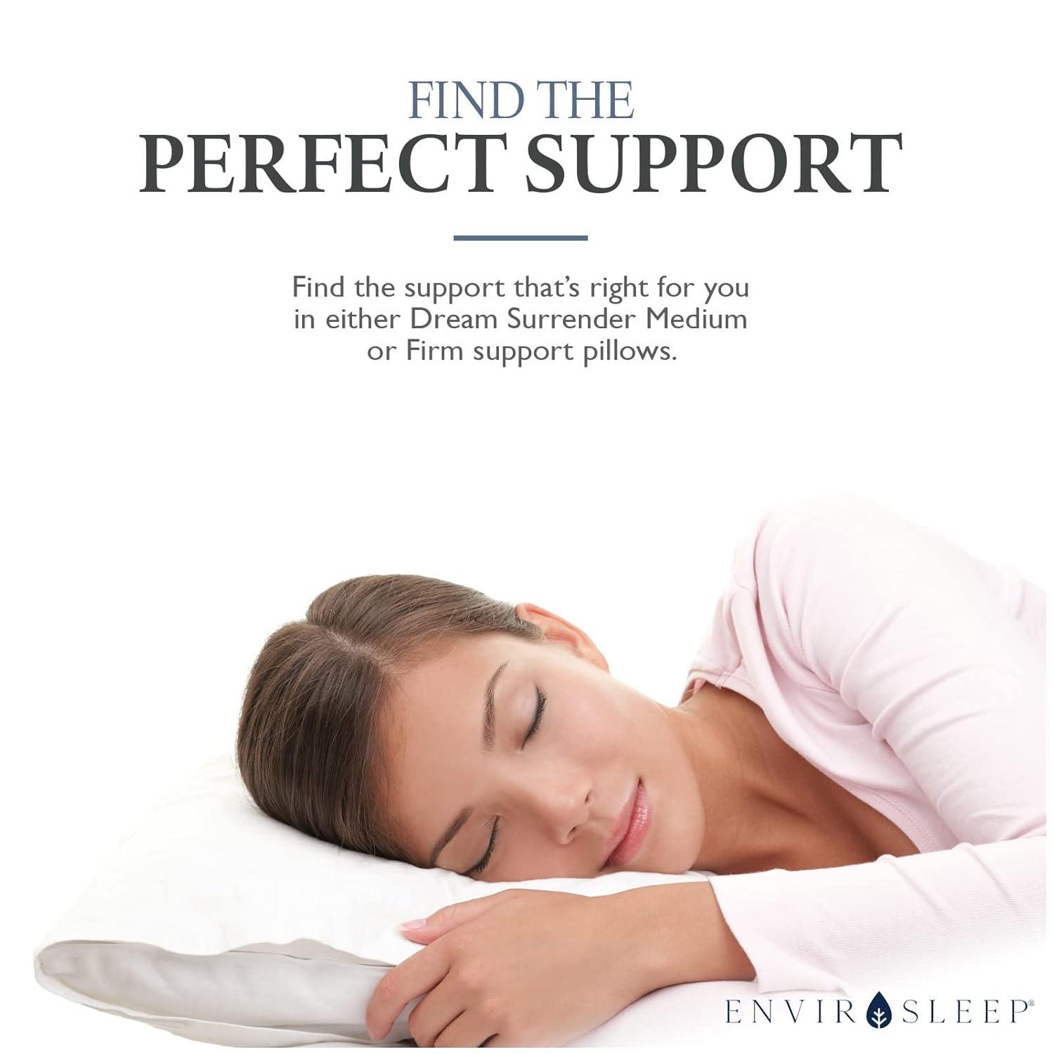 Hypoallergenic Medium Firm White Cotton Bed Pillow Set