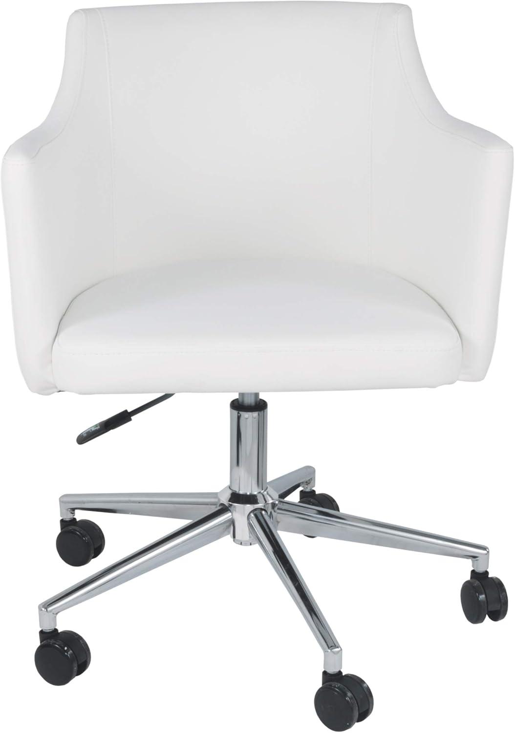 Signature Design by Ashley Contemporary Baraga Home Office Desk Chair  White