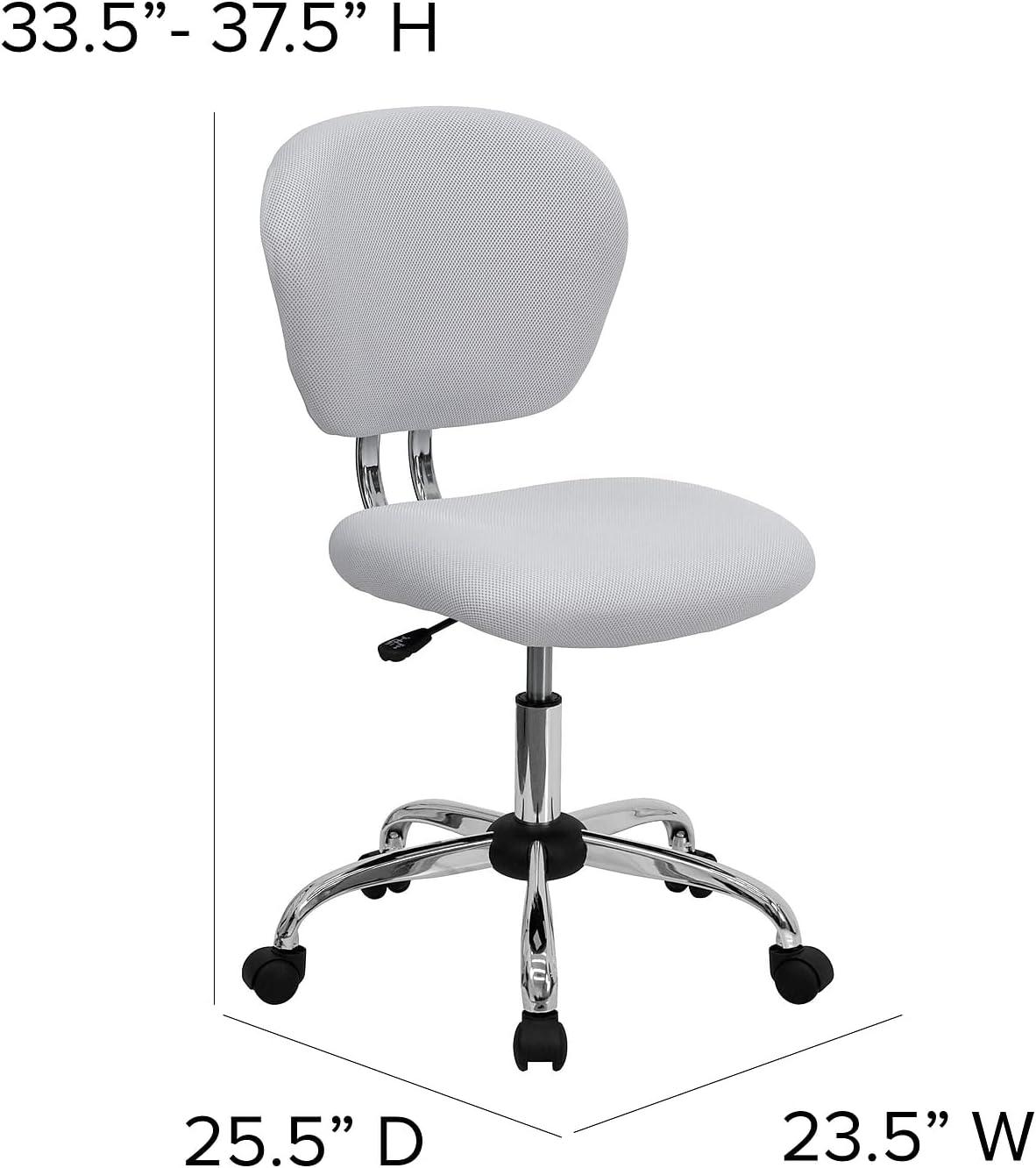 Flash Furniture Beverly Mid-Back Swivel Mesh Office Chair with Padded Seat by Flash Furniture | Wayfair