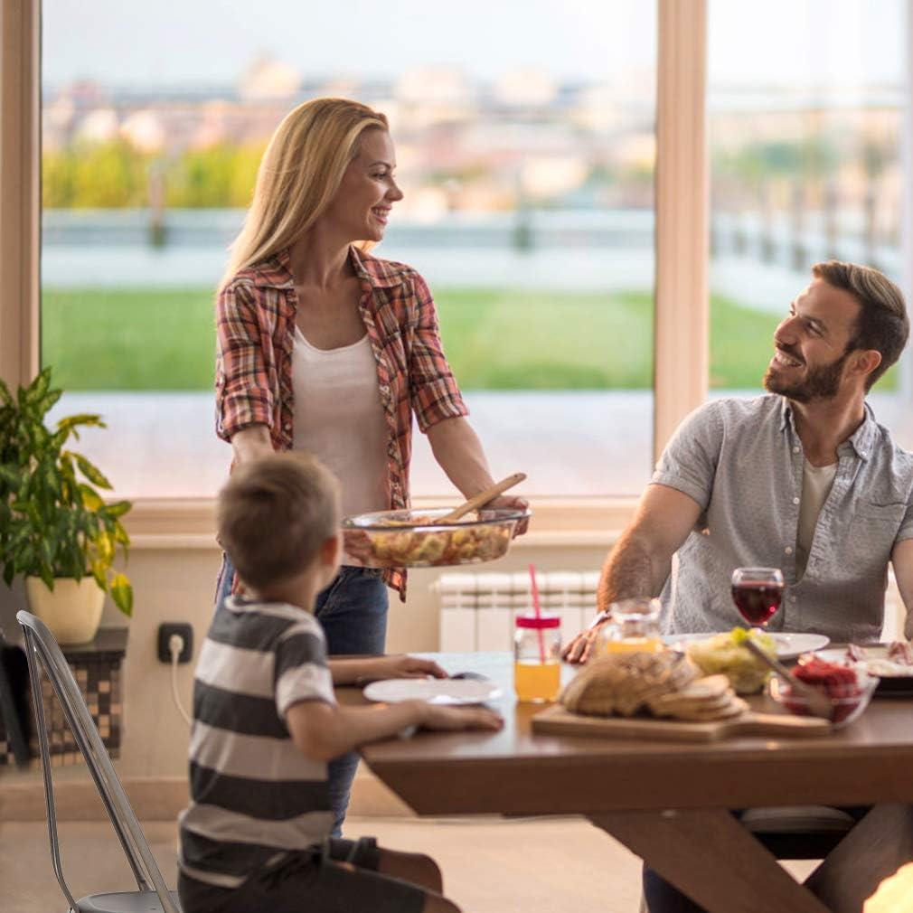 CL.HPAHKL Dining Chairs Set of 4 Indoor Outdoor Chairs Patio Chairs Metal Chairs Restaurant Chair 18 Inch Wooden Seat Height Tolix Side Bar Chairs Metal Kitchen Stackable Chair,Bronze