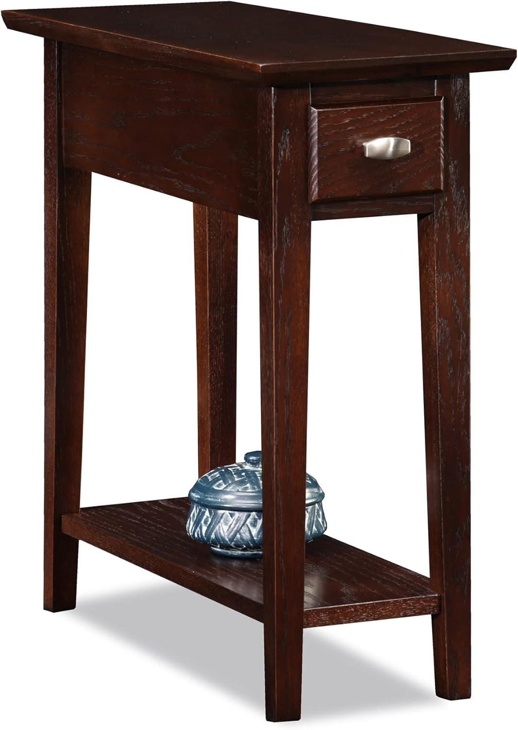 Design House Chairside Table in Chocolate Oak