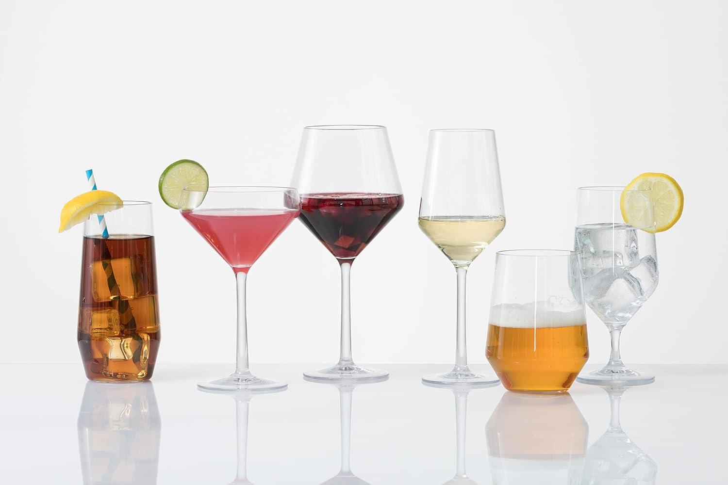 Fortessa Sole Outdoor Shatter Resistant BPA Free Premium Copolyester Plastic Drinkware 6 Pack, Terra Cotta Orange, Stemless Wine Glass (Set of 6)