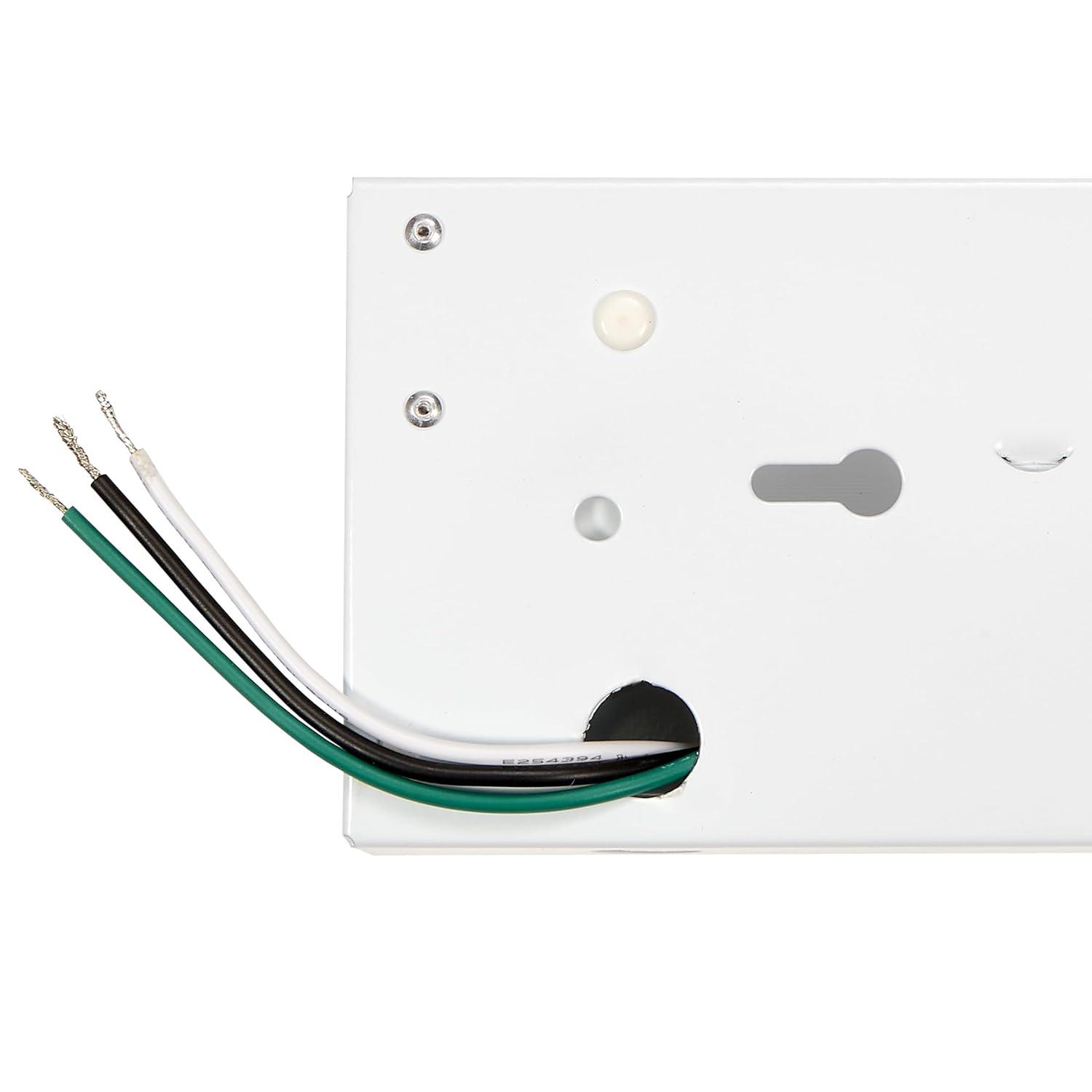 Maxxima 18 in. Hardwired LED Under Cabinet Light - 750 Lumens, 5 CCT, Color Temperature Slide Control, 2700K - 5000K, Kitchen and Indoor Lighting Fixture, White, On/Off Switch, ETL Listed