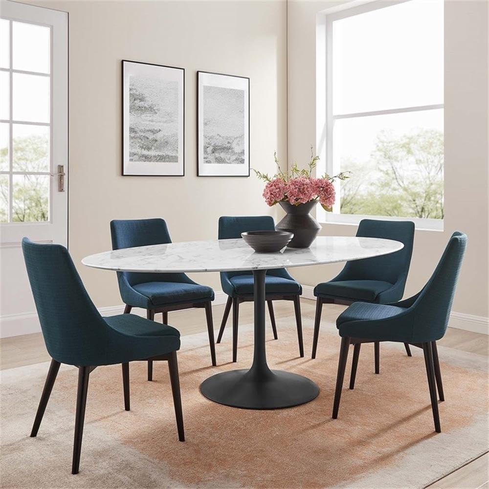 Modway Modway Lippa Oval Artificial Marble Dining Table