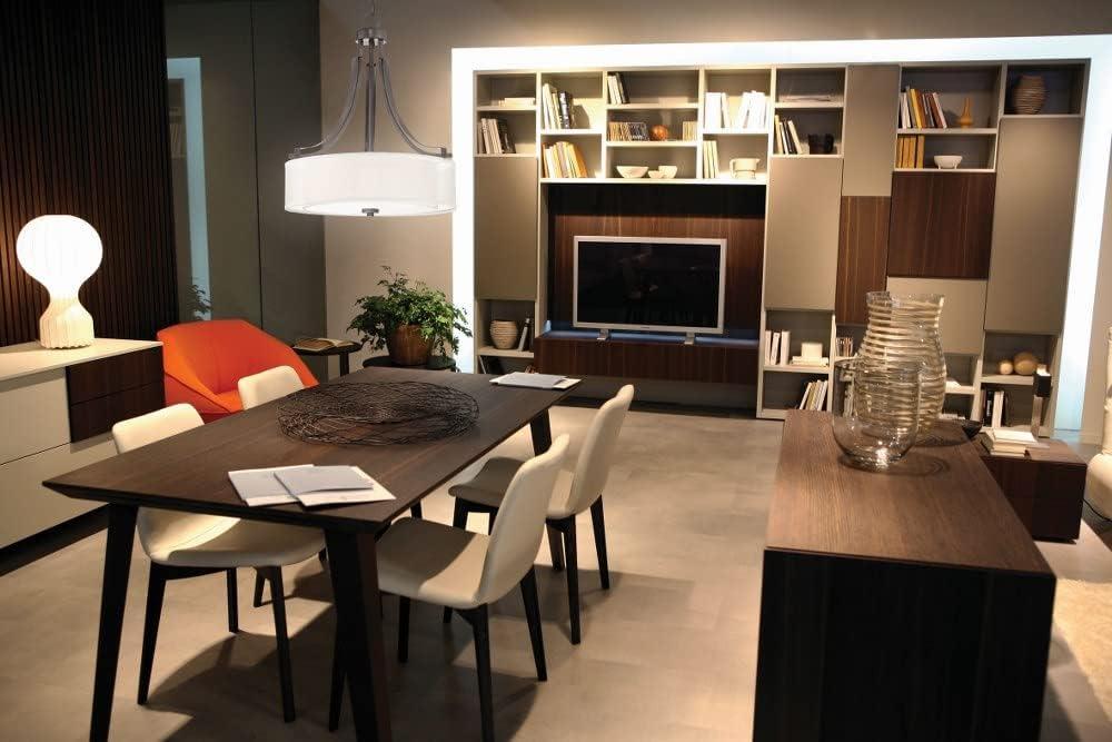 Pendant 3 Light Translucent Sliver Linen in Transitional Style 23.5 inches Tall By 20.5 inches Wide-Brushed Nickel Finish Bailey Street Home