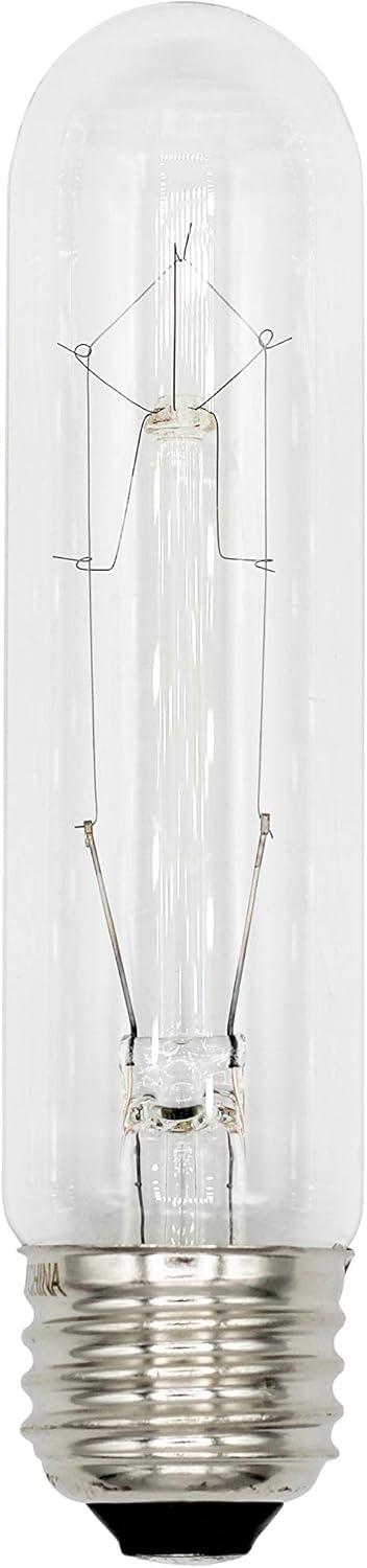 Creative Hobbies® 308 (Pack of 4) 25T10/CL - 25 Watt T10 Clear Tubular - 120V - Medium (E26) Base - Incandescent Light Bulbs