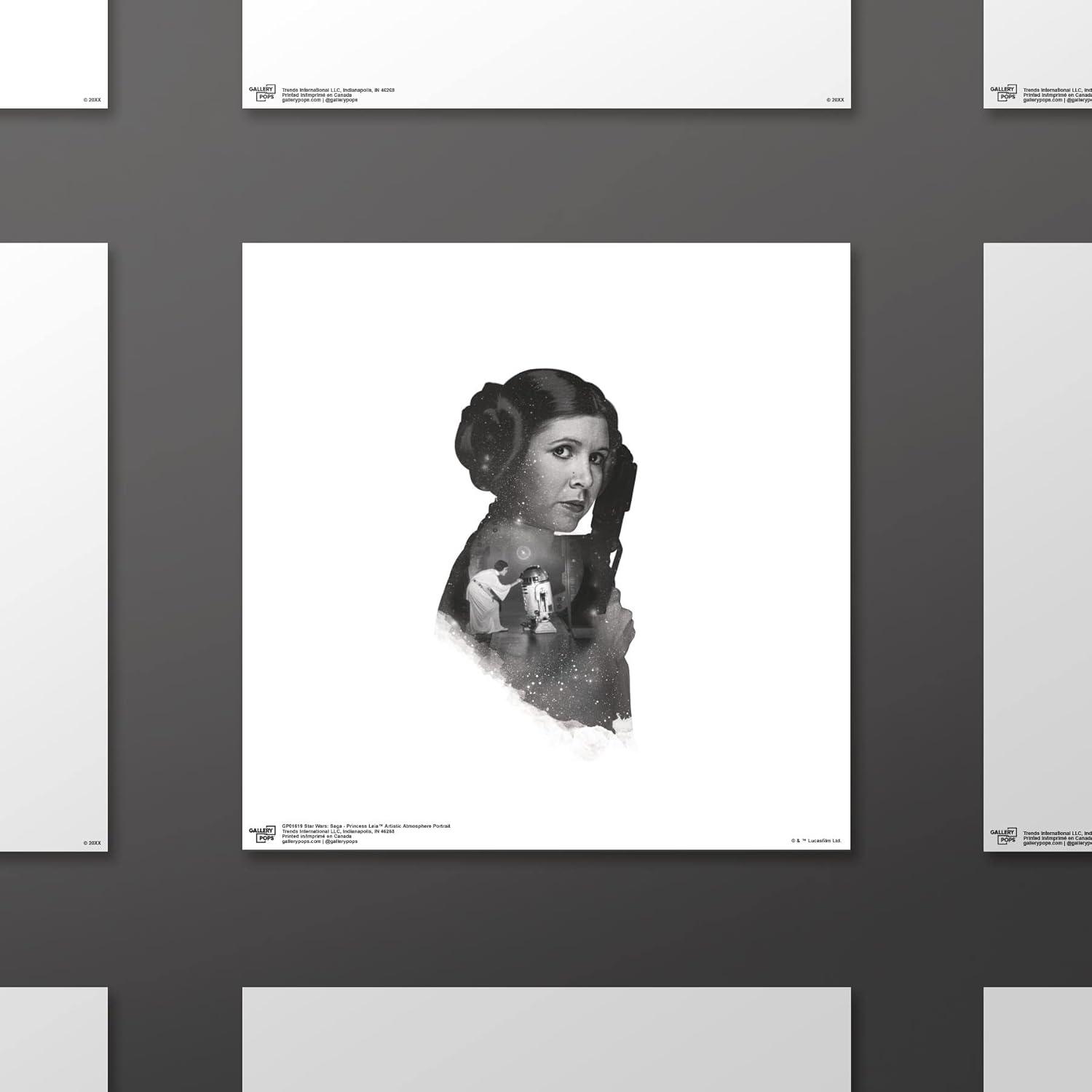 Gallery Pops Star Wars: Saga - Princess Leia Artistic Atmosphere Portrait Wall Art, Unframed Version, 12" x 12"