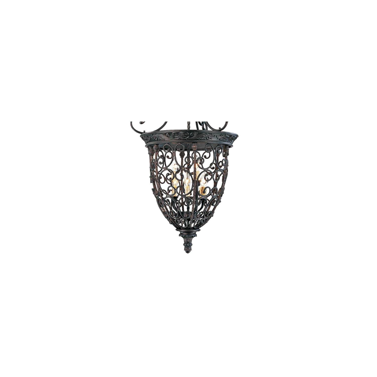Franklin Iron Works French Scroll Rubbed Bronze Chandelier 22 1/2" Wide Rustic 9-Light Fixture for Dining Room House Kitchen Island Entryway Bedroom