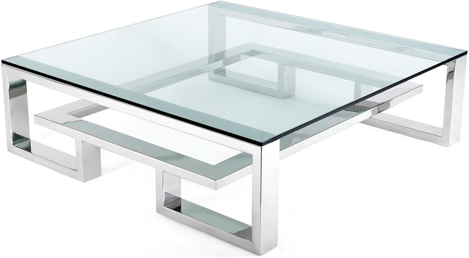 Elegant 20" Clear Tempered Glass Square Table Top