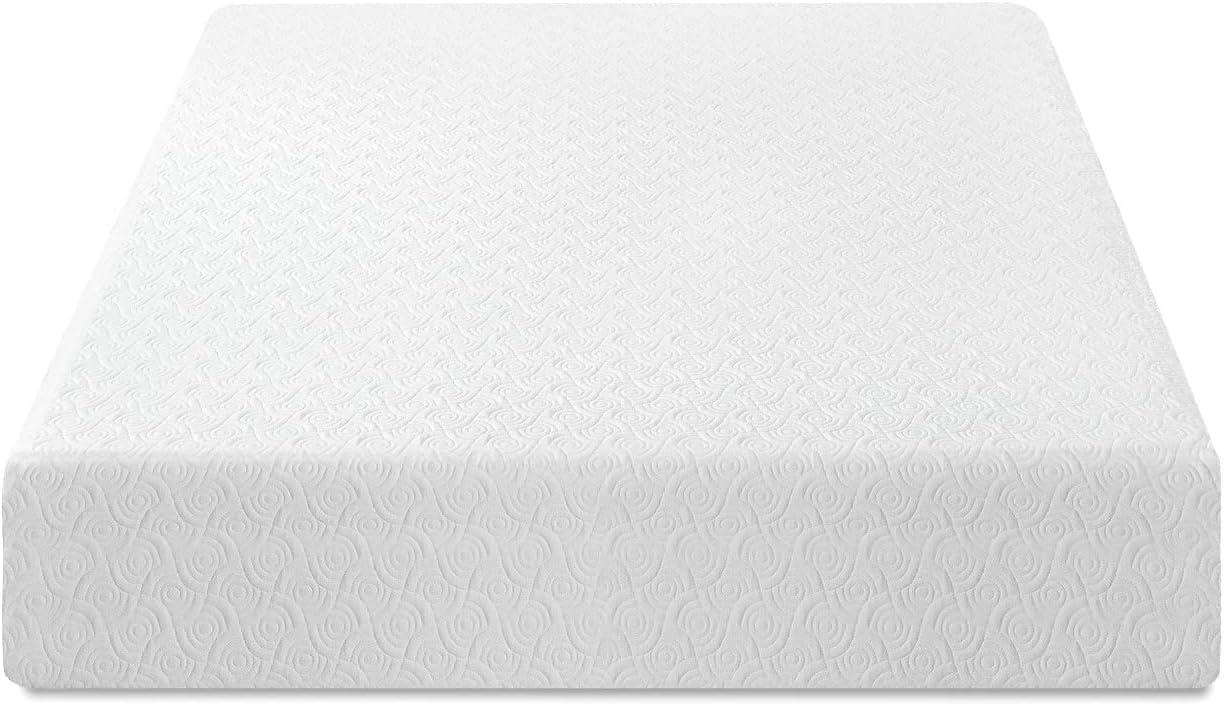 Full White Gel Memory Foam Mattress with Jacquard Cover