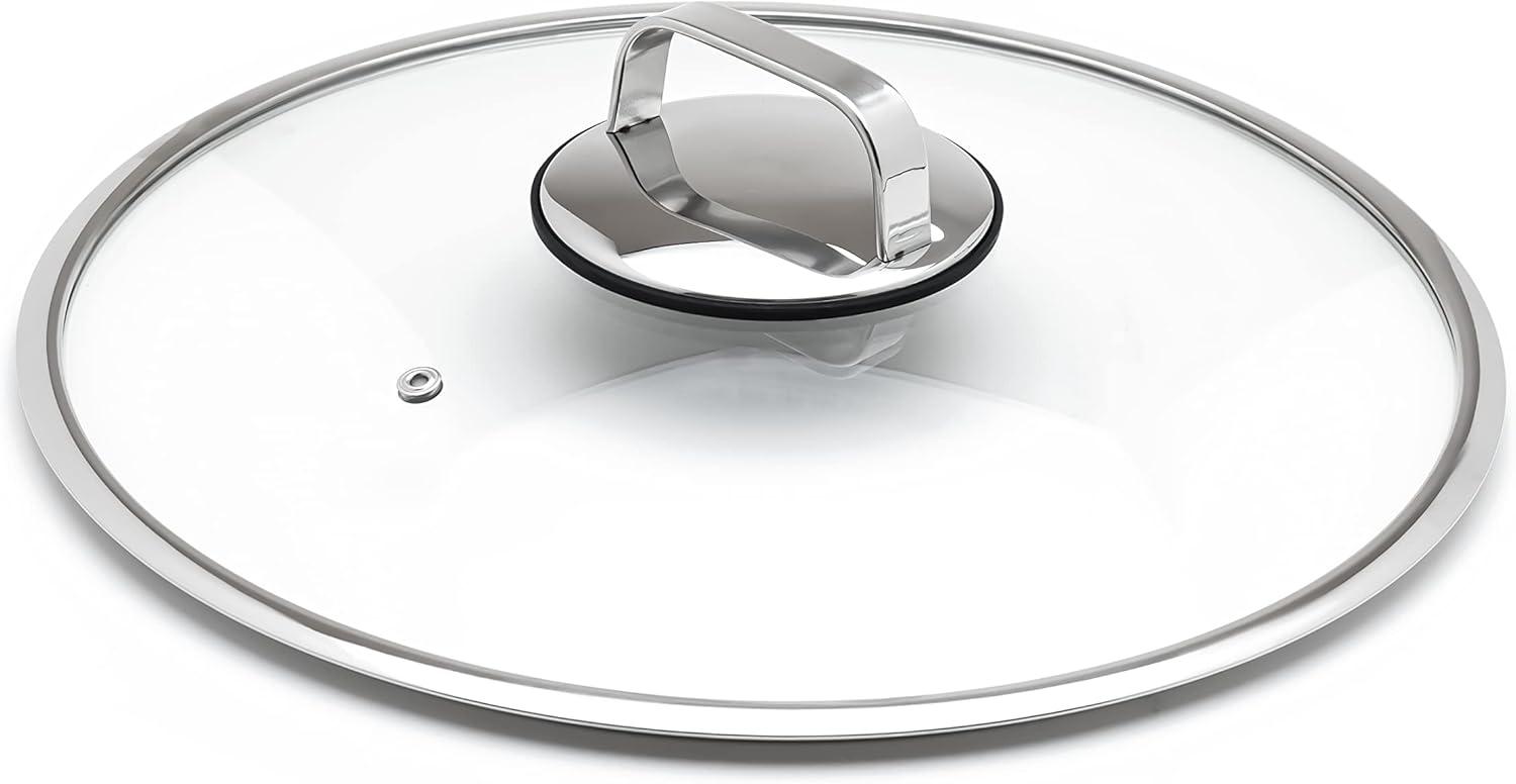 Livwell Livwell DiamondClad 14-inch Hybrid Nonstick Stainless Steel Everything Fry Pan Skillet with Tempered Glass Lid