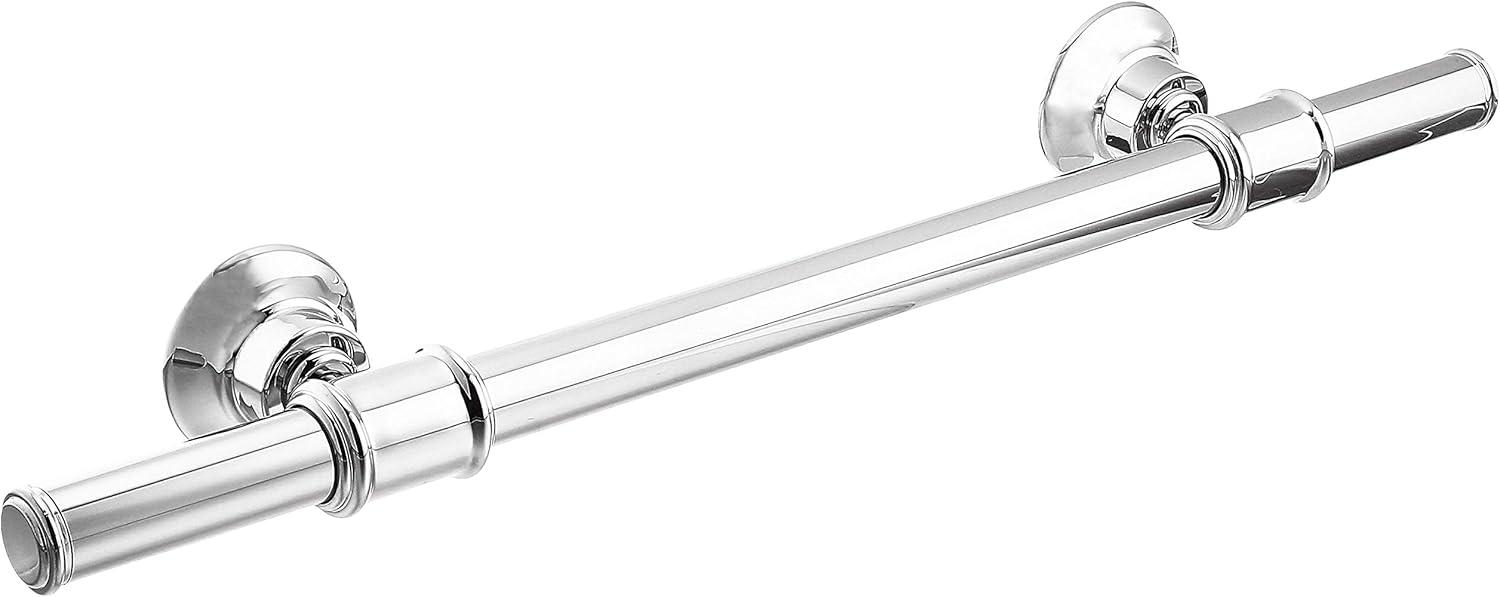 Modern Polished Nickel 18" Wall Mounted Towel Bar