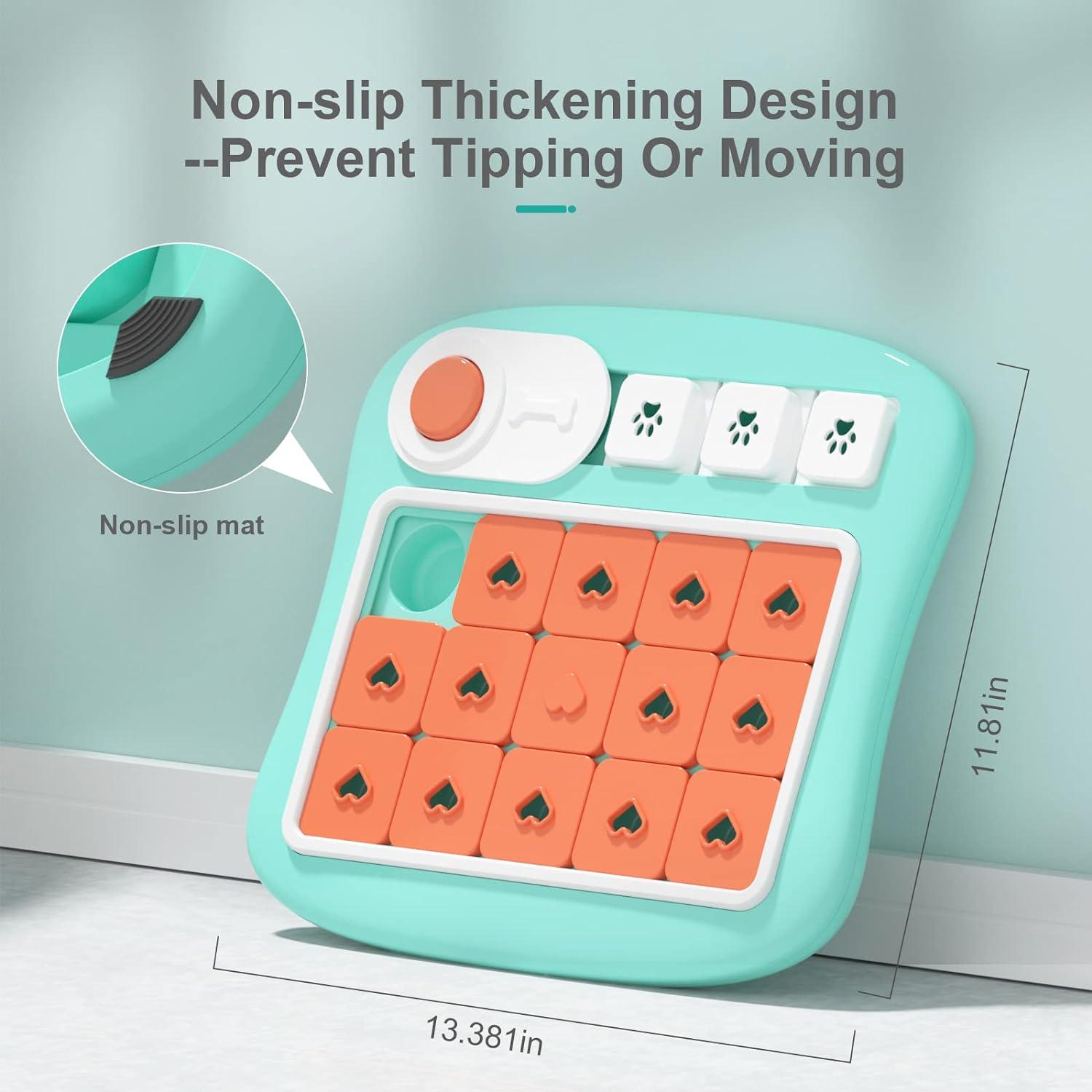 Dog Puzzle Toys,Interactive Dog Treat Puzzle for Iq Training, Dog Puzzle Toy for Dogs with Squeaky Dog Button Design