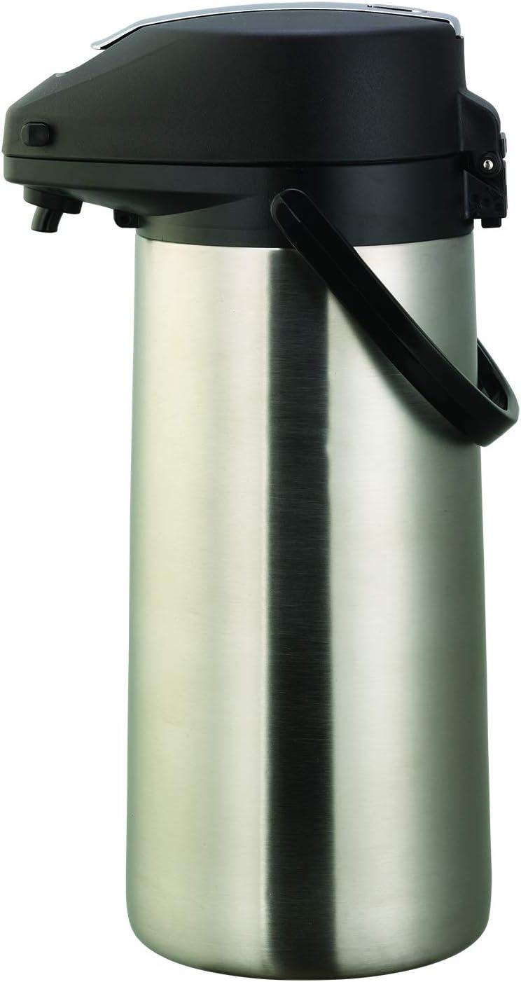 Service Ideas Stainless Steel 12.68 Cup Airpot with Lever Lid