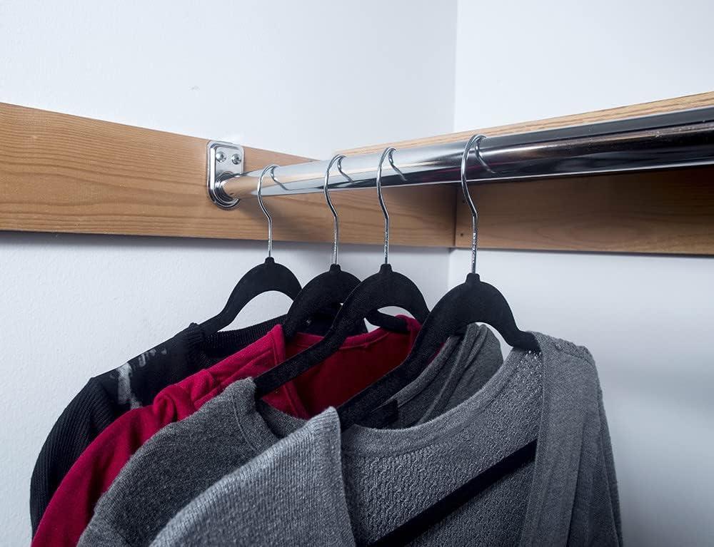 Adjustable Silver Stainless Steel Closet Rod in Polished Chrome 48 to 72-Inch
