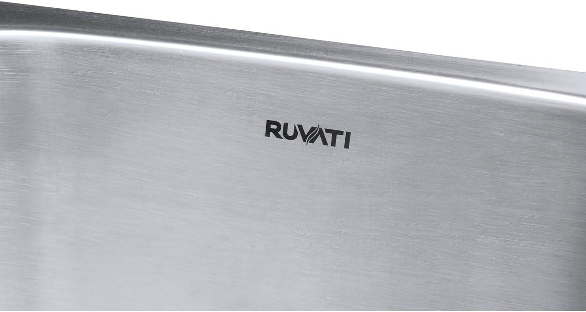 Ruvati 29-inch Undermount 40/60 Double Bowl 16 Gauge Stainless Steel Kitchen Sink