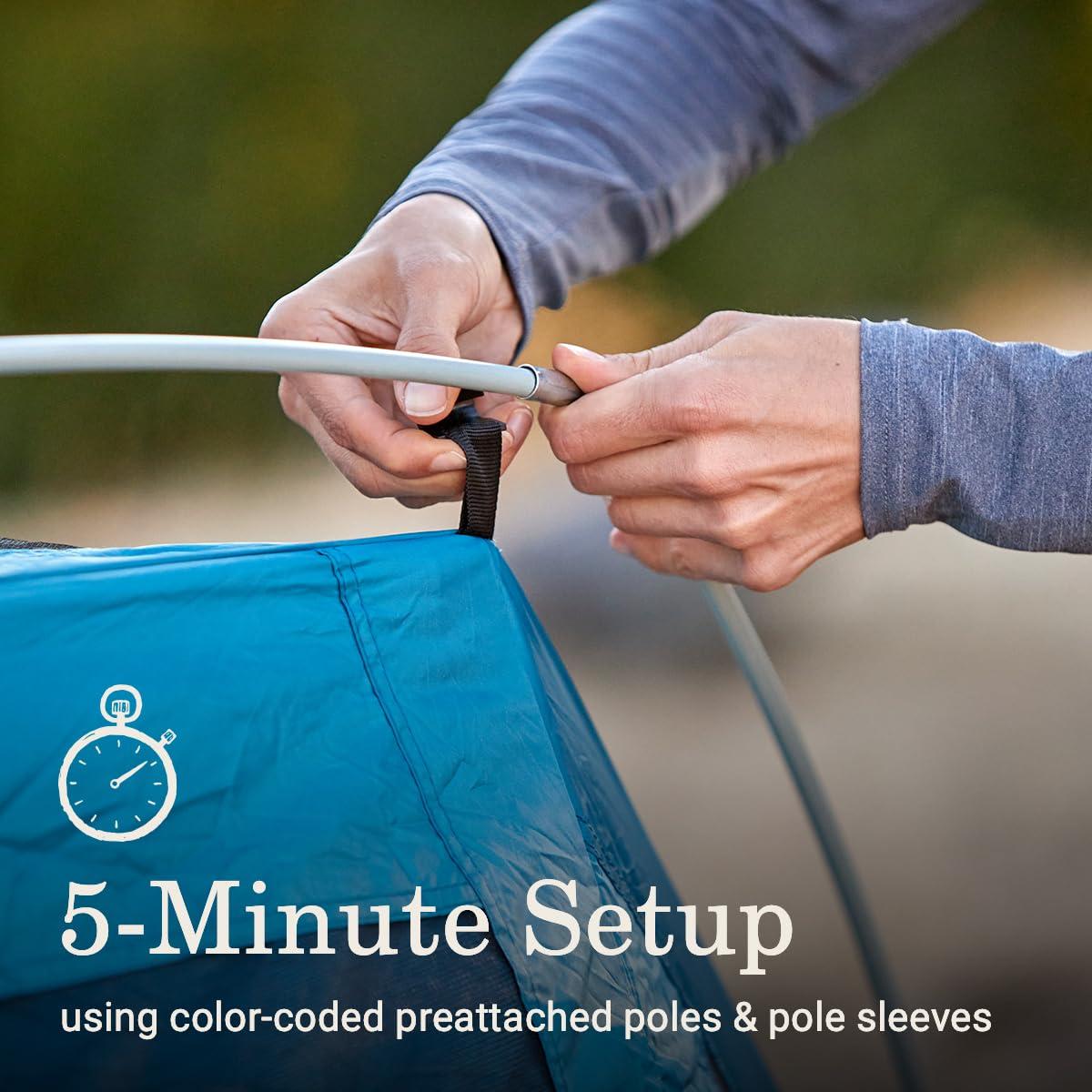 Coleman Skydome™ 6-Person Screen Room Camping Tent with Dark Room™ Technology