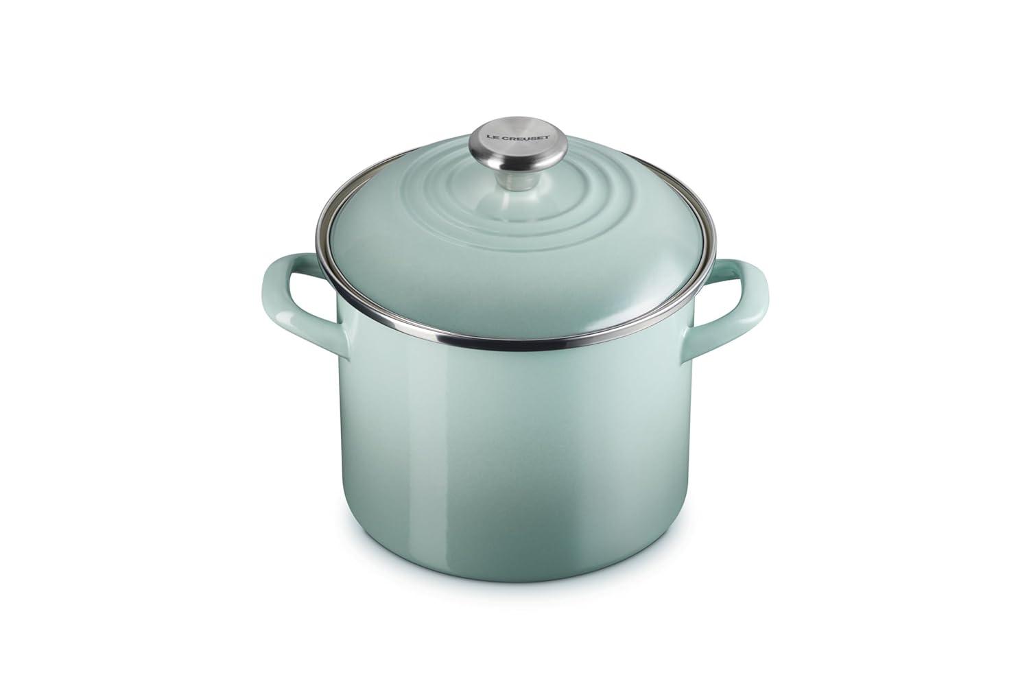 Le Creuset ® 6-Qt. Sea Salt Stockpot with Stainless Steel Knob
