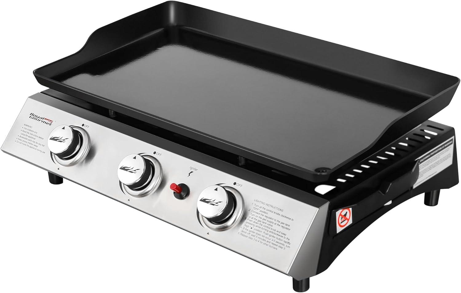 Royal Gourmet3 - Burner Liquid Propane 26400 BTU Gas Grill