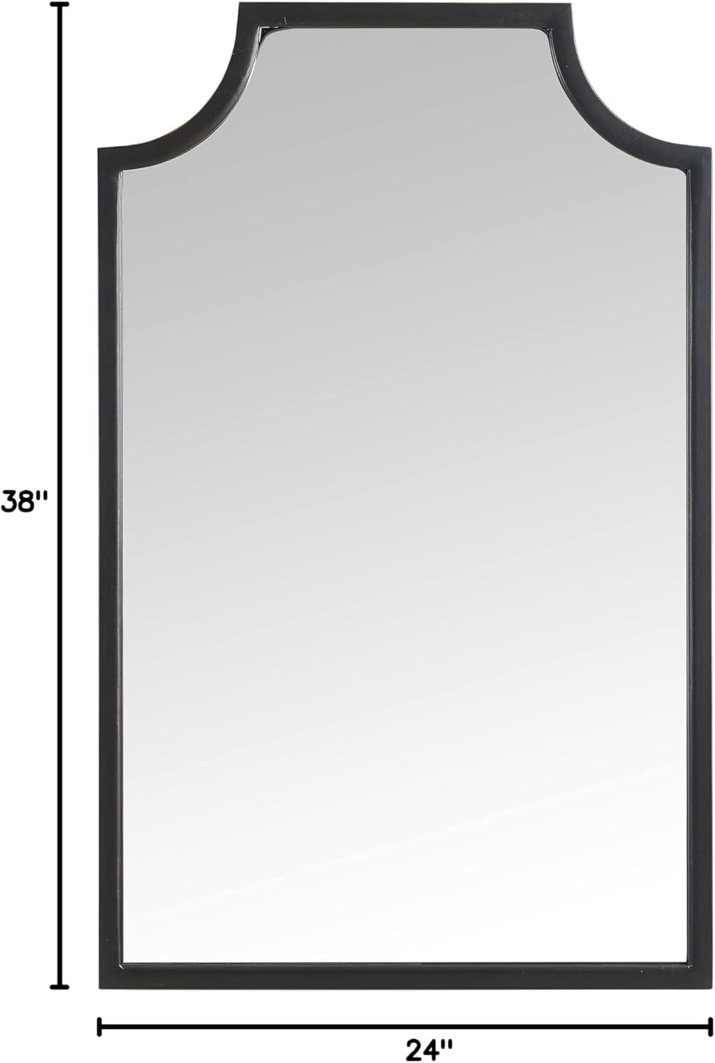 Crosley Aimee Wall Mirror Oil Rubbed Bronze: 38x24 Inch, Traditional Style, Steel Frame, No Assembly Required