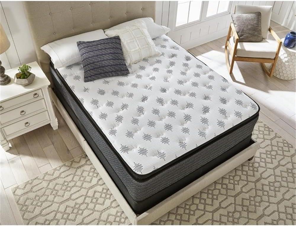 Ultra Luxury White Pillowtop California King Mattress with Gel Memory Foam