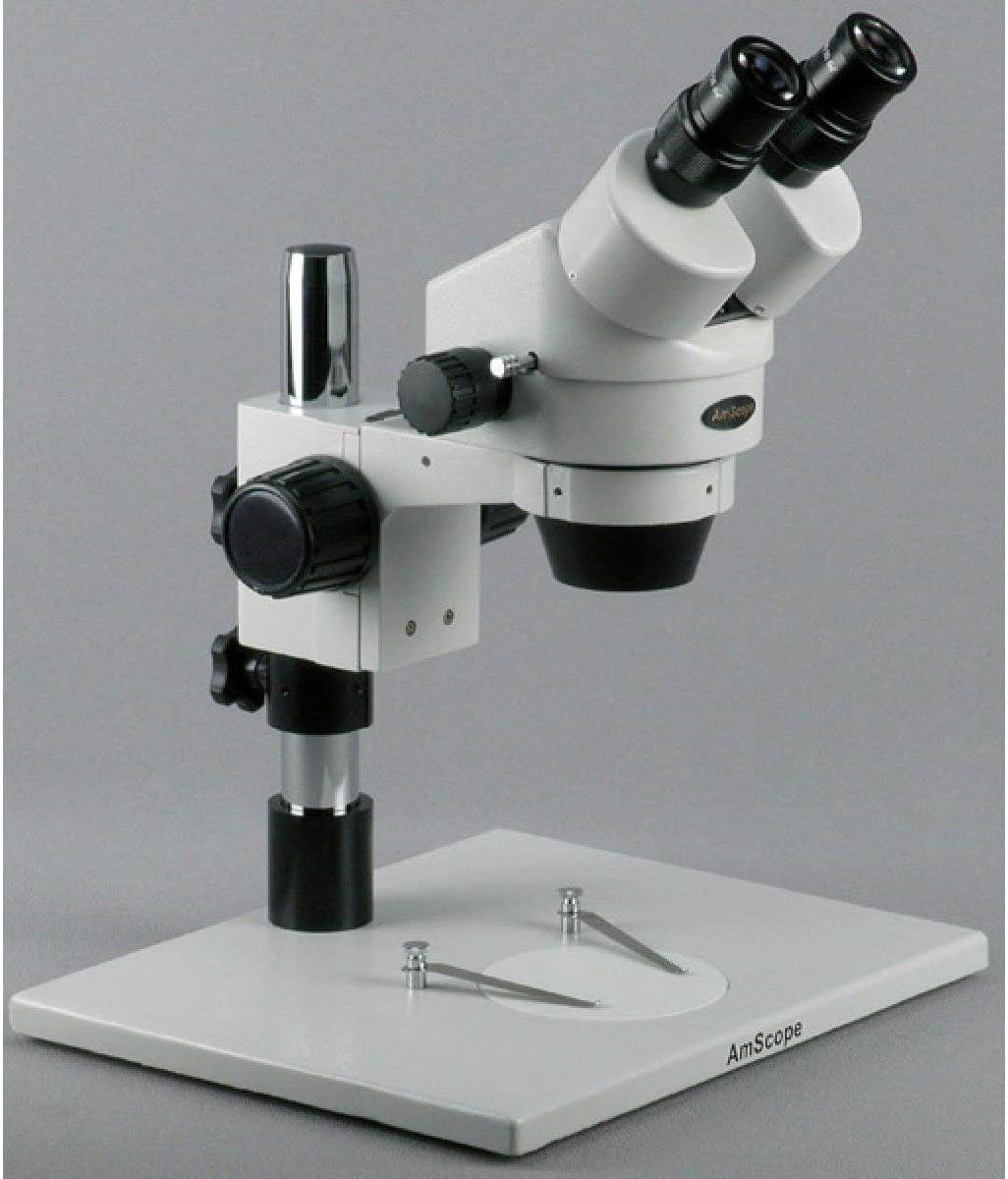 Binocular Stereo Zoom Microscope with Large Stand and 45° Incline