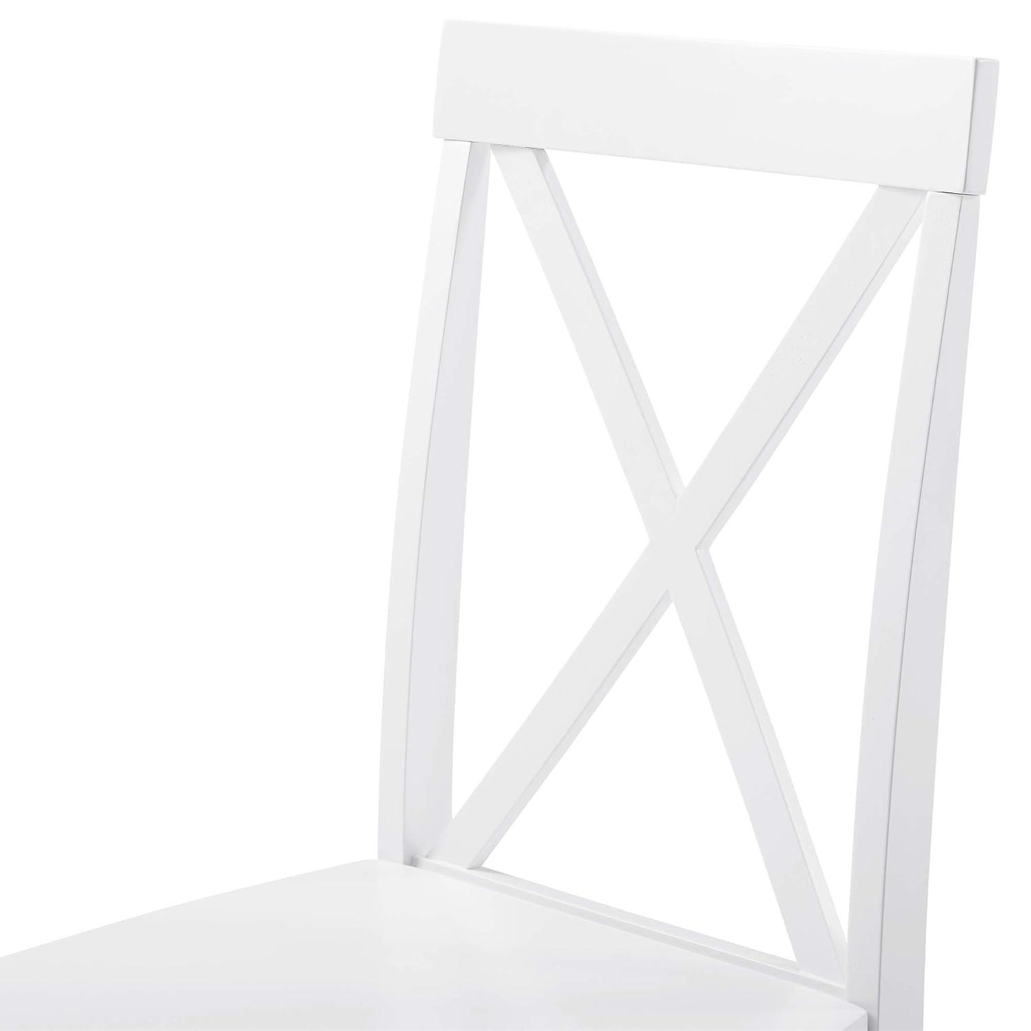 5 - Piece Dining Set with X-Back Chairs
