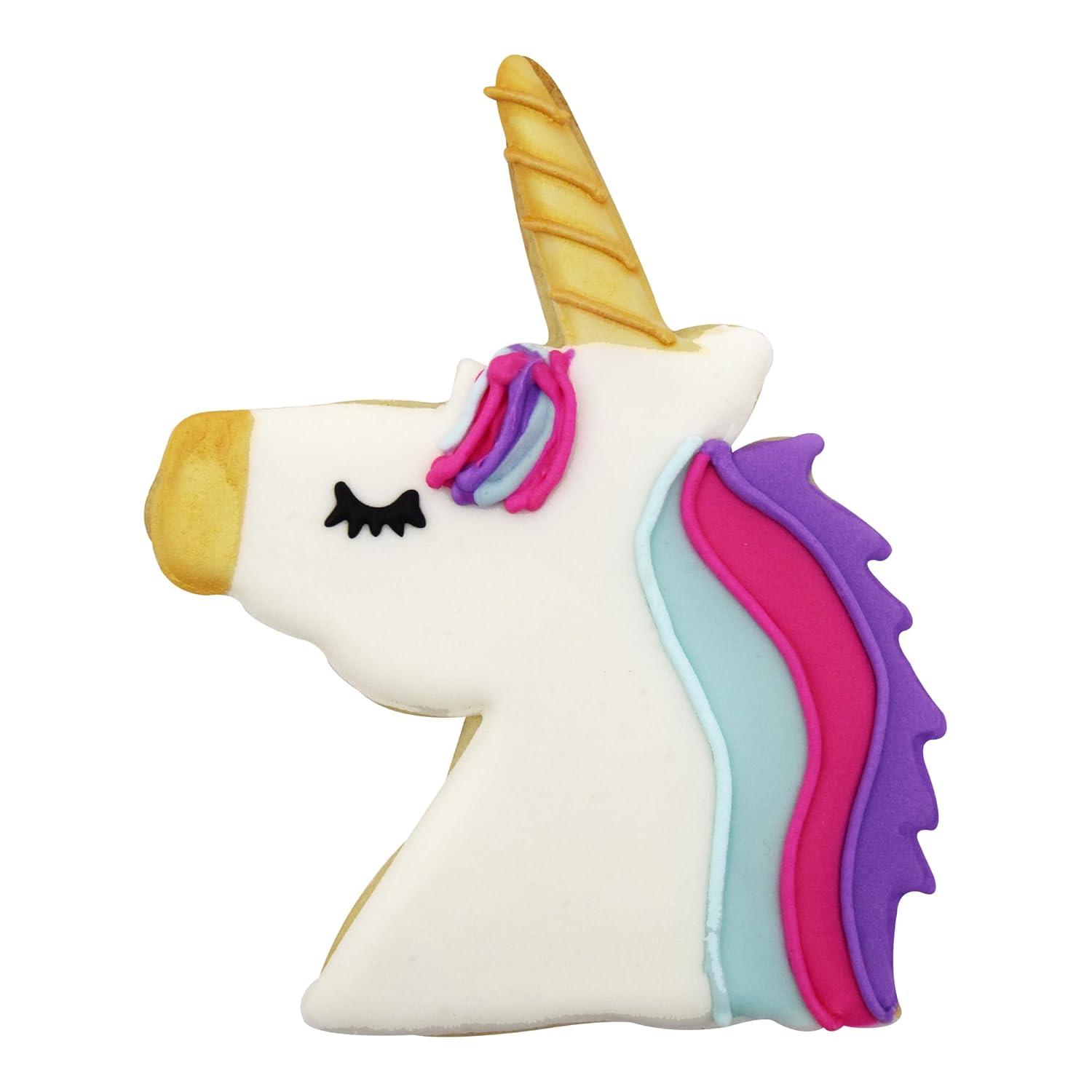R&M Cortador de Galletas Internacional Unicorn Head de 4,75"
