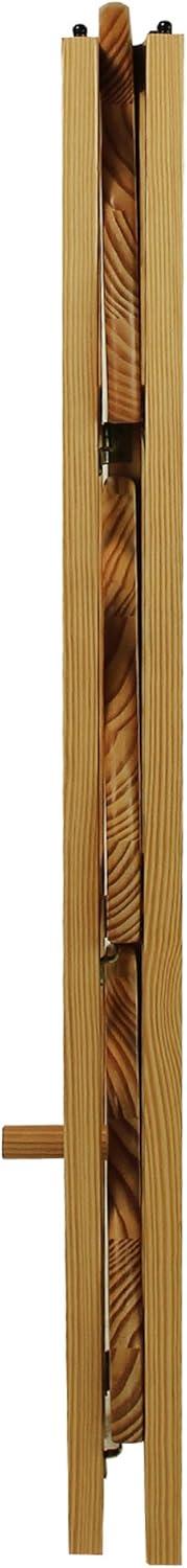 Casual Home 4-Shelf Corner Folding Bookcase-Color:Natural