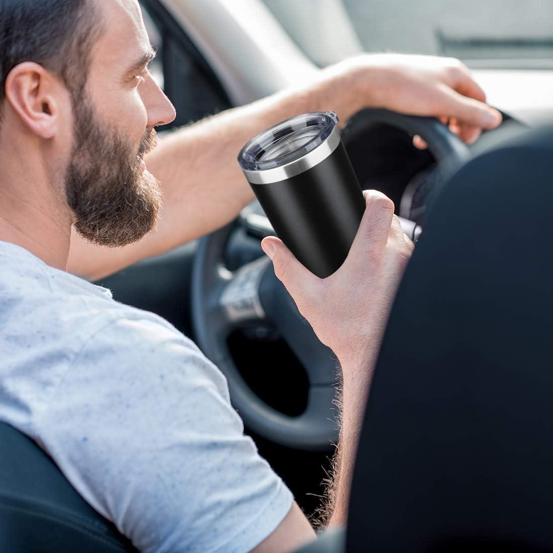 Black Stainless Steel 20 oz Vacuum Insulated Travel Tumbler