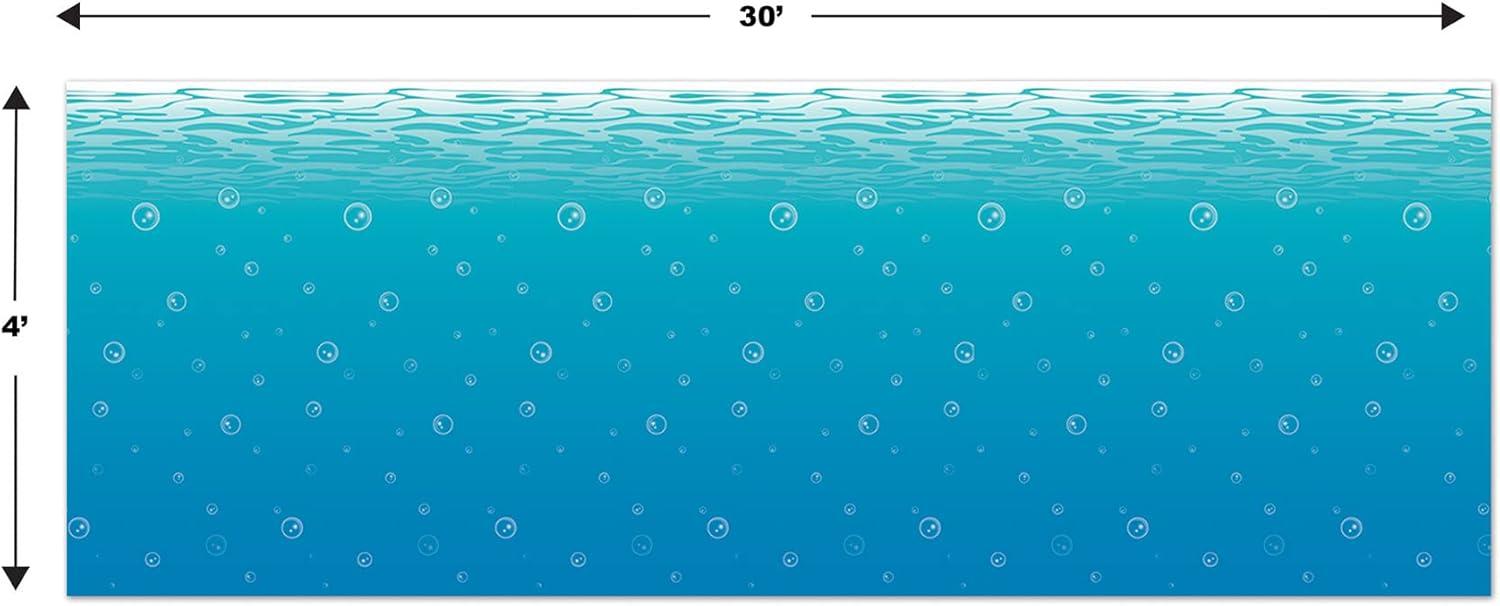 Beistle Undersea Backdrop - 4' x 30' - Pack of 6