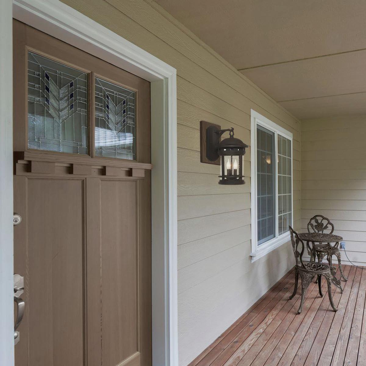 Oil-Rubbed Bronze Mission Style Outdoor Wall Lantern