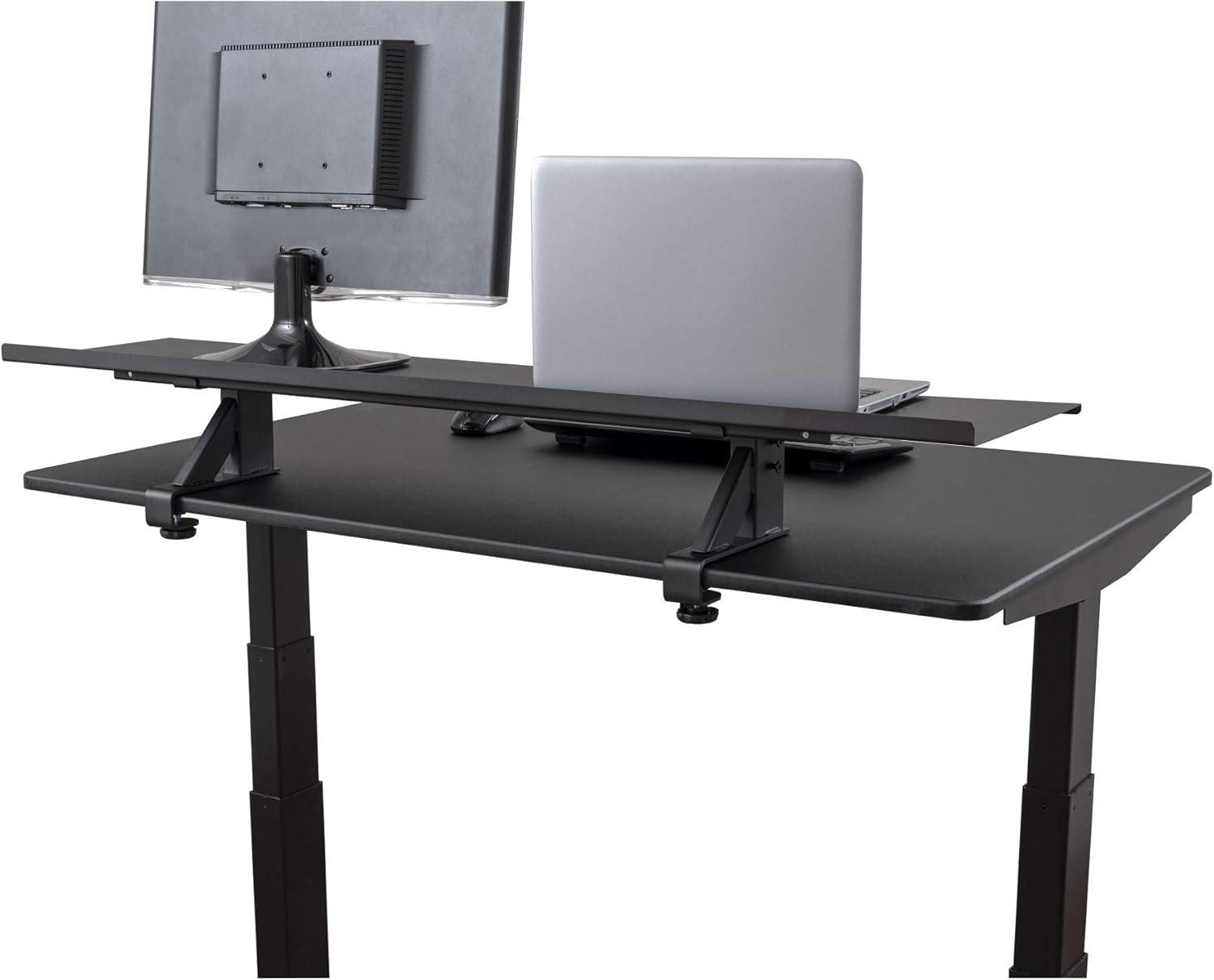 Stand Up Desk Store Clamp-On Adjustable Height Desk Shelf Monitor Stand